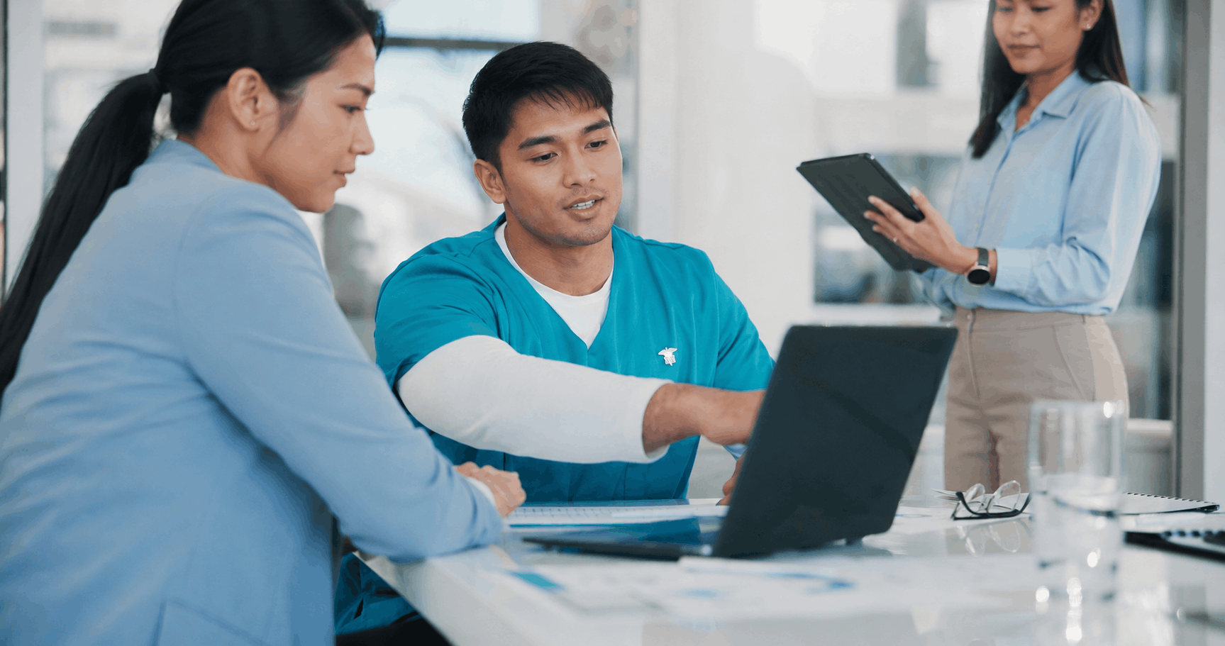 Healthcare billing specialist managing revenue cycle claims